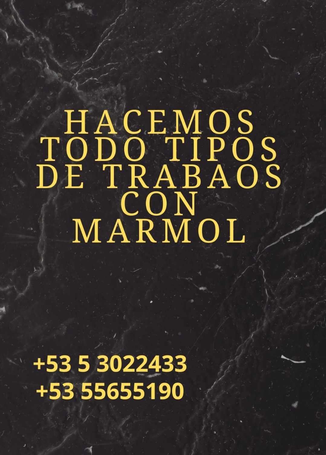 Hacemos todo tipos de trabajos con Marmol